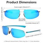 FEISEDY Men's Vintage Polarized Aviator Sunglasses