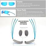 FEISEDY Men's Vintage Polarized Aviator Sunglasses