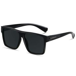 ANDWOOD Oversized Polarized Sunglasses - Black