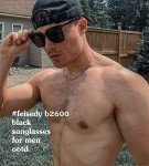 FEISEDY Retro Square Polarized Oversized Sunglasses