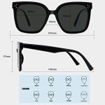 MAXJULI Oversized UV Protection Sunglasses for All
