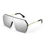FEISEDY Rimless Retro Sunglasses for Men and Women