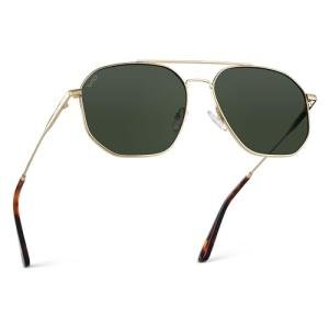 WearMe Pro Men's Polarized Aviator Sunglasses - Gold