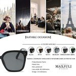 MAXJULI Oversized UV Protection Sunglasses for All