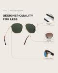 WearMe Pro Men's Polarized Aviator Sunglasses - Gold
