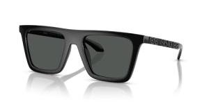 Versace Men's Black Frame Sunglasses with Grey Lenses