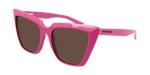 Balenciaga Fuchsia/Brown Cateye Sunglasses with Accessory Kit