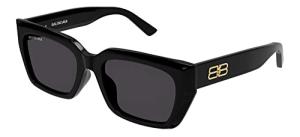 Balenciaga BB0272SA Black/Grey Unisex Sunglasses