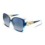 FEISEDY Oversized Square Sunglasses with Pearl Details