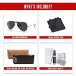 Ray-Ban Aviator Polarized Sunglasses with Accessory Kit