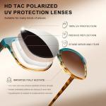 CARFIA Trendy Polarized Sunglasses for Women