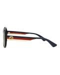 Gucci Round Black Multicolor Designer Sunglasses