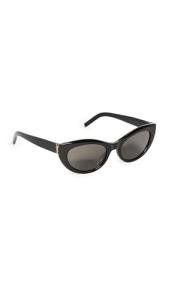 Saint Laurent Monogram Cat Eye Sunglasses - Black