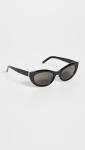 Saint Laurent Monogram Cat Eye Sunglasses - Black