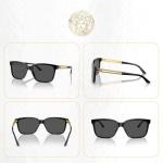 Versace VE4307 Black/Grey Square Sunglasses for Men