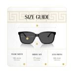 Versace VE4307 Black/Grey Square Sunglasses for Men
