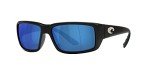 Costa Del Mar Matte Black Sunglasses with Blue Lenses