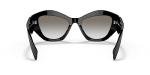 Prada PR 07YS Black Gradient Sunglasses 53mm