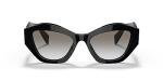 Prada PR 07YS Black Gradient Sunglasses 53mm