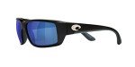 Costa Del Mar Matte Black Sunglasses with Blue Lenses