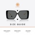 Tory Burch Low Bridge Fit Square Sunglasses Bundle