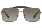 Prada PR57SS Grey/Gunmetal Sunglasses with Green Gradient