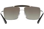 Prada PR57SS Grey/Gunmetal Sunglasses with Green Gradient
