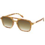 Trendy Retro Aviator Sunglasses in Yellow Tortoise