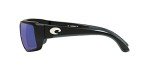 Costa Del Mar Matte Black Sunglasses with Blue Lenses
