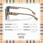 Burberry BE4293 Square Acetate Sunglasses with eSHADES Kit
