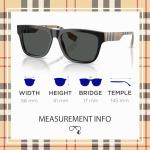 Burberry BE4293 Square Acetate Sunglasses with eSHADES Kit