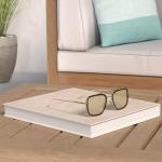 FEISEDY Retro Square Sunglasses Tony Sunglasses Trendy Night Yellow Lens Sun Glasses B2510