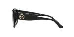 Michael Kors MK2175U Charleston Universal Fit Sunglasses, Black Bio/Dark Grey Gradient, 54 mm