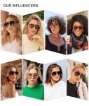 Retro Polarized Aviator Sunglasses in Caramel Tortoise