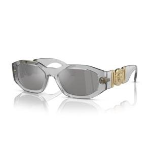 Versace VE4361 Transparent Grey Rectangular Sunglasses