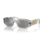 Versace VE4361 Transparent Grey Rectangular Sunglasses