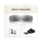 Versace VE4361 Transparent Grey Rectangular Sunglasses