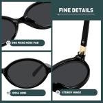 Trendy Retro Oval Sunglasses for Women - UV400