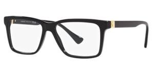 Versace Black Rectangle Eyeglasses 56mm