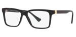 Versace Black Rectangle Eyeglasses 56mm