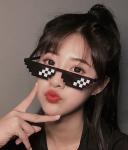 ALVOGIMOR Thug Life Pixel Mosaic Sunglasses