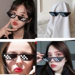 ALVOGIMOR Thug Life Pixel Mosaic Sunglasses