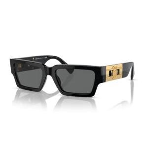 Versace VE4459 Black Rectangular Sunglasses + Kit
