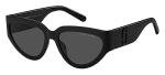 Marc Jacobs Unisex Black Sunglasses 807/Ir, 57mm