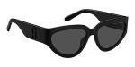 Marc Jacobs Unisex Black Sunglasses 807/Ir, 57mm