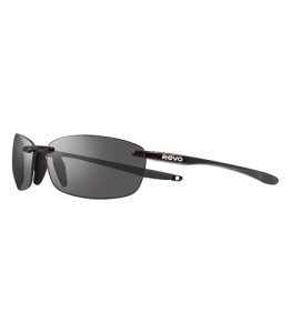Revo Descend E Polarized Rimless Rectangle Sunglasses