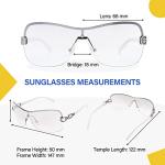 Optofendy Y2K Clear Trendy Sunglasses for All
