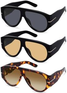 Oversized Retro 70s Aviator Sunglasses for All