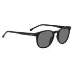 Hugo Boss Men's Oval Polarized Sunglasses, Black