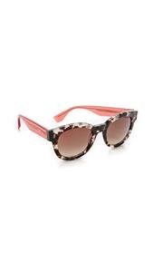 Fendi Women's Havana Spotted Sunglasses